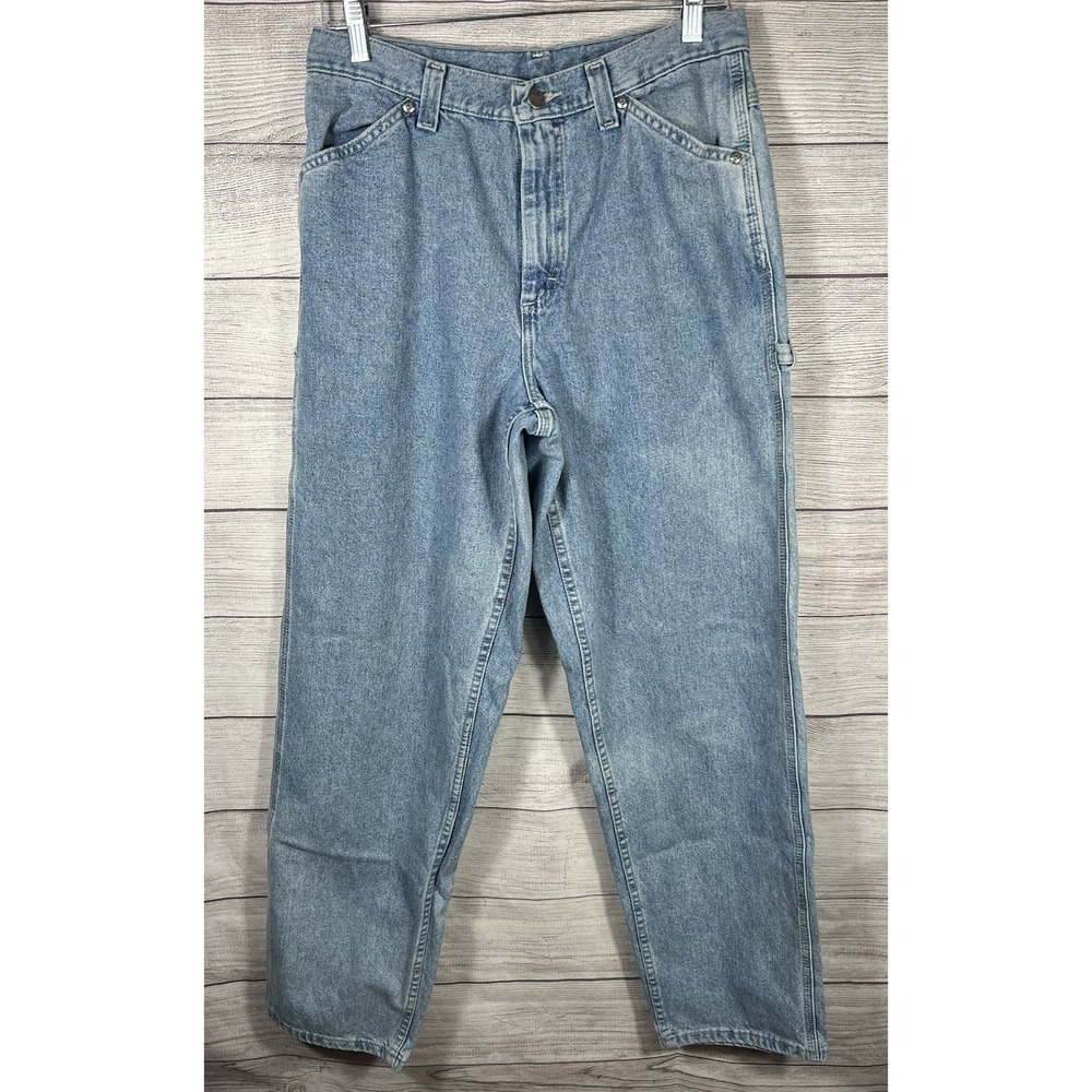 Vintage Y2K Riveted By Lee Jeans‎ Womens 12M 30x32.25 Carpenter Denim